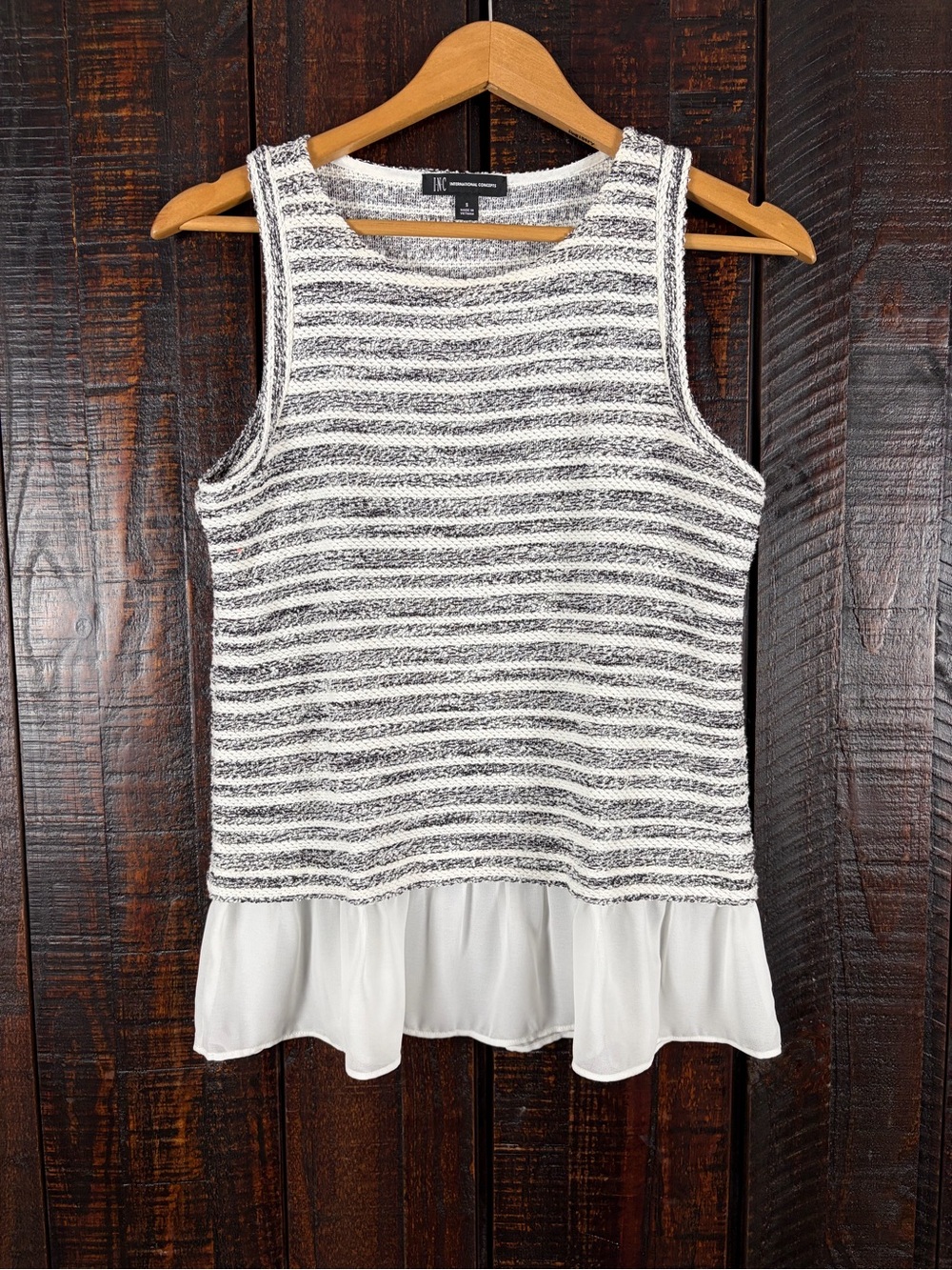 INC Sleeveless Sweater Tank Top with Hem NEW SMALL